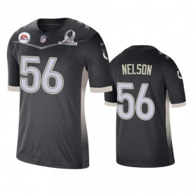 Miesten Indianapolis Colts NFL Pelipaita Quenton Nelson 56 Game Anthracite 2021 AFC Pro Bowl